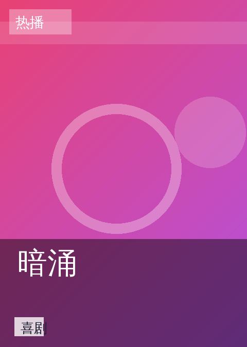 《暗涌》喜剧海报图